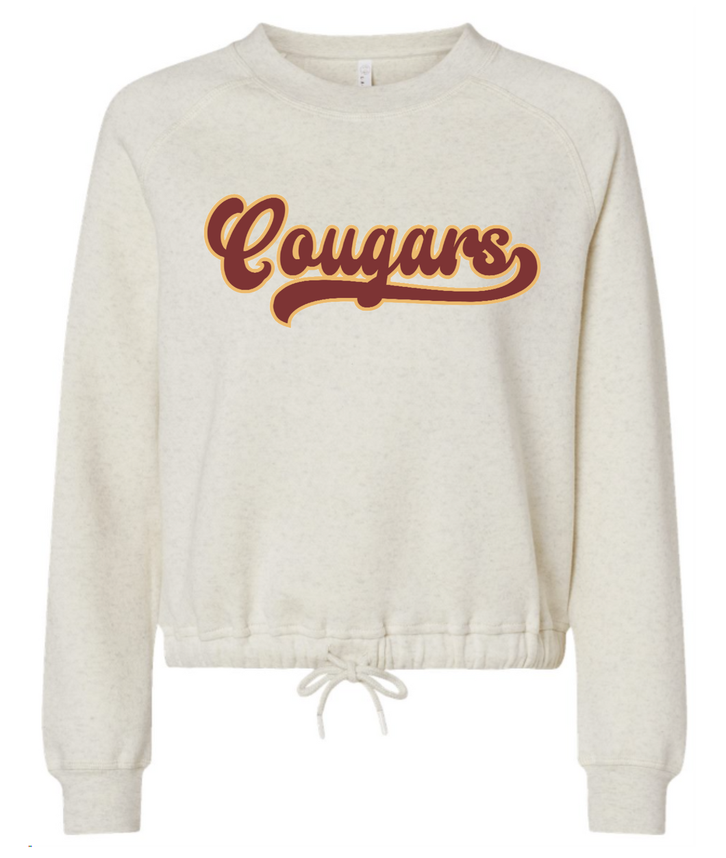 Womens Boxy Cougar Crewneck