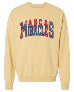 Miracles distressed crewneck