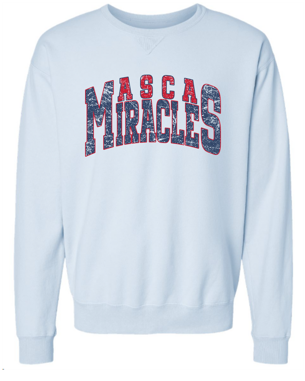 Miracles distressed crewneck