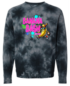 BANANA BASH tie dye crewneck