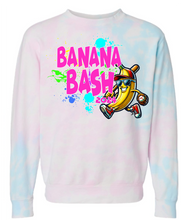 Load image into Gallery viewer, BANANA BASH tie dye crewneck
