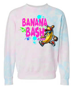 BANANA BASH tie dye crewneck