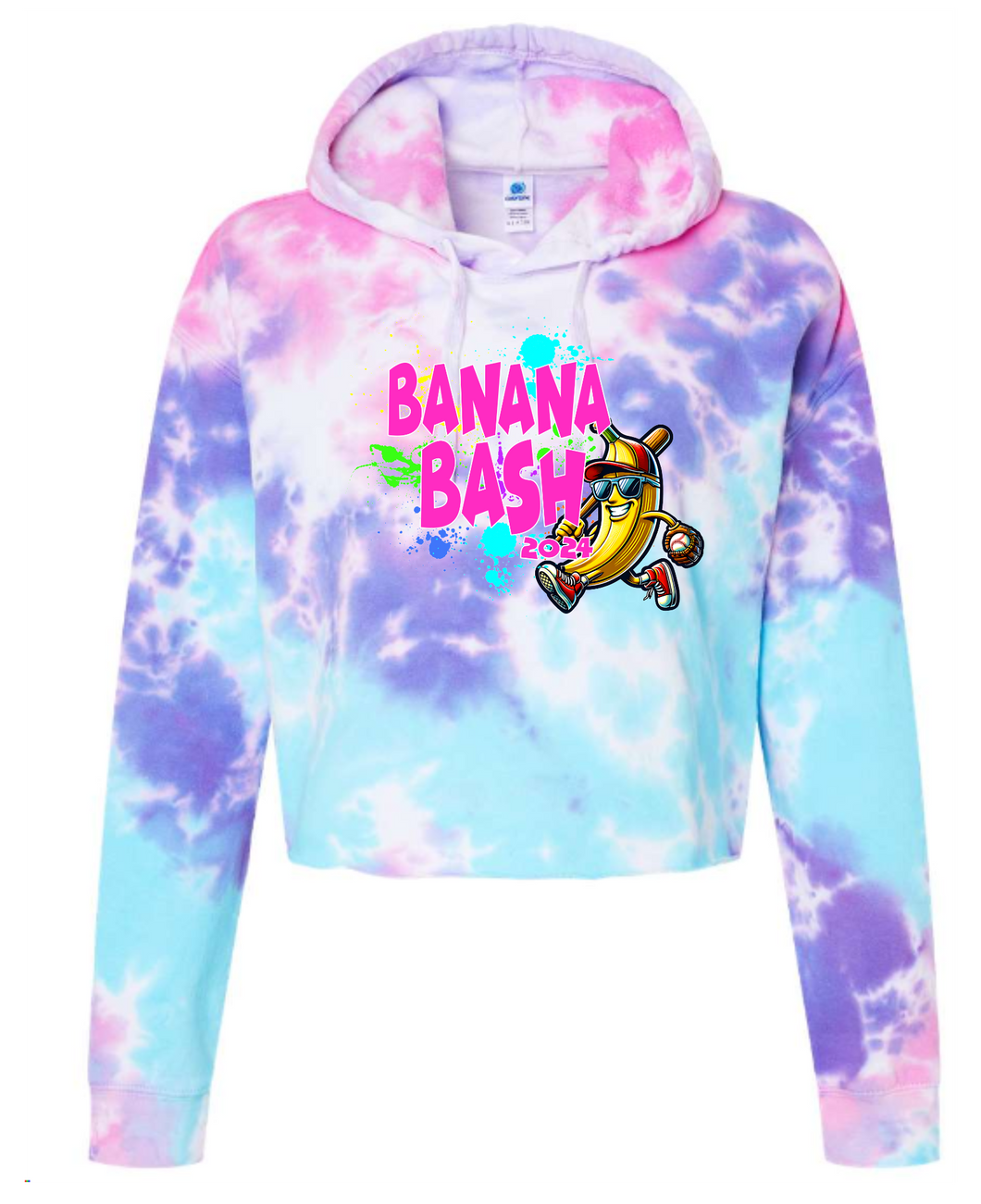 BANANA BASH crop hoodie