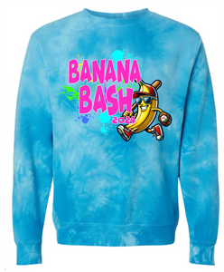 BANANA BASH tie dye crewneck