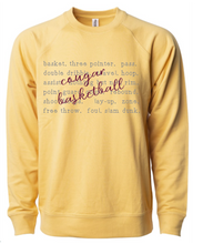 Load image into Gallery viewer, Cougar basketball typography crewneck
