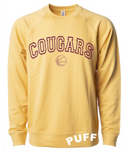 Load image into Gallery viewer, Cougars basketball PUFF crewneck

