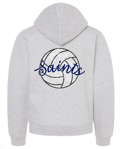 Saints volleyball sequin hoodie