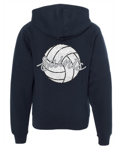 Saints volleyball sequin hoodie