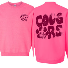 Load image into Gallery viewer, Cougars grunge crewneck
