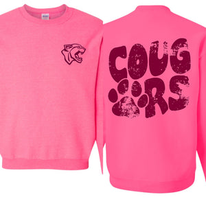 Cougars grunge crewneck