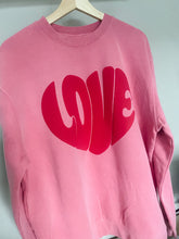 Load image into Gallery viewer, LOVE puff crewneck
