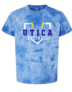 Utica softball tye die tee